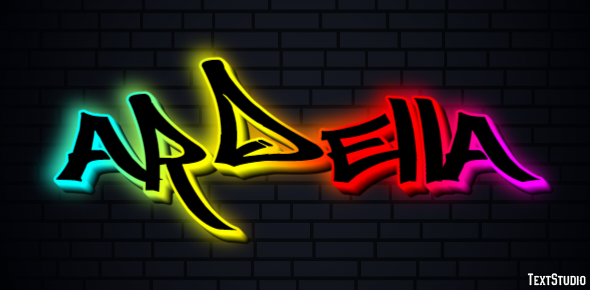 Ardella Text effect