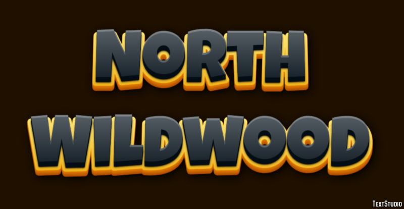 North Wildwood Effetto testo