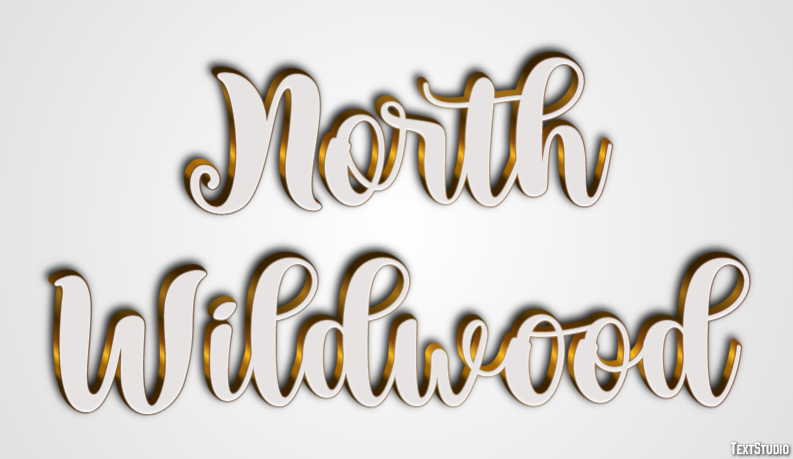 North Wildwood Effetto testo