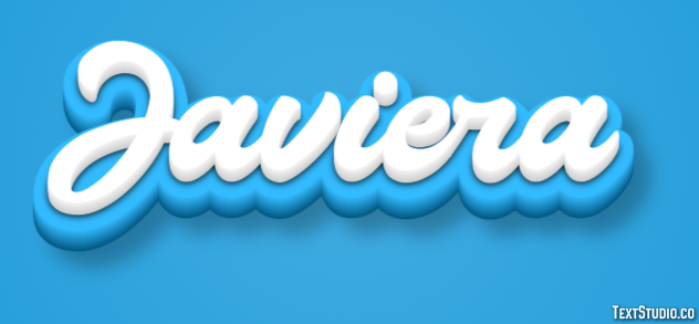 Javiera Efecto de Texto