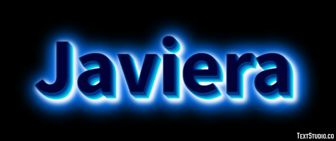 Javiera Efecto de Texto