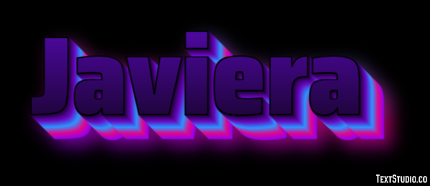 Javiera Efecto de Texto