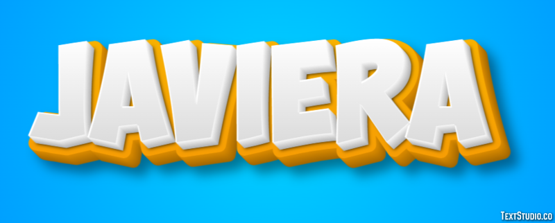 Javiera Efecto de Texto