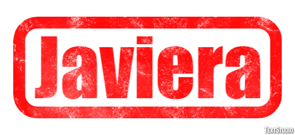 Javiera Efecto de Texto