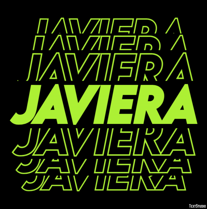 Javiera Efecto de Texto