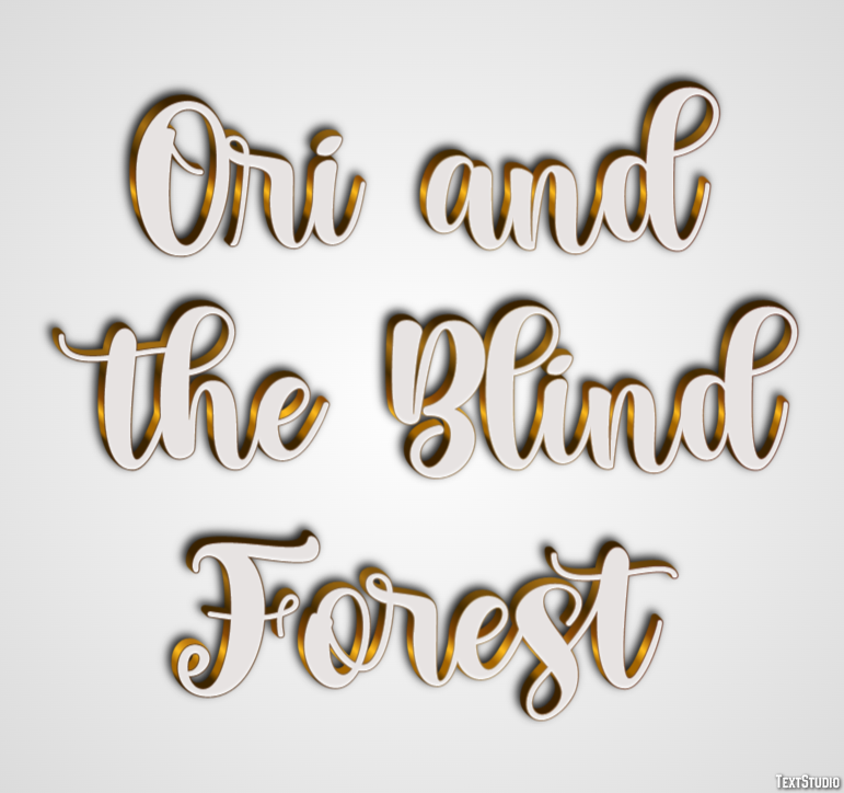 Ori and the Blind Forest Effet de texte