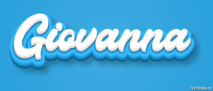 Giovanna Tekst Effect