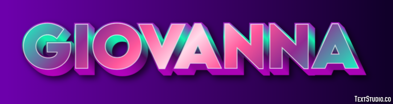 Giovanna Tekst Effect