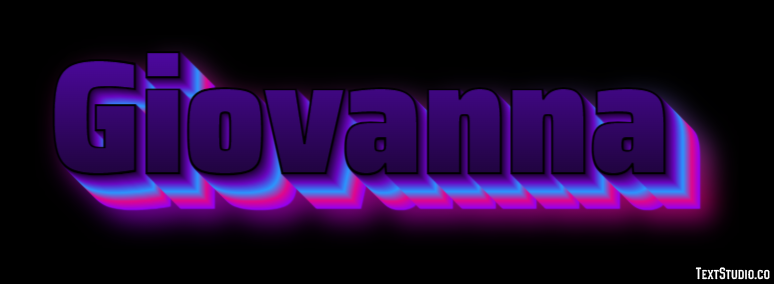 Giovanna Tekst Effect