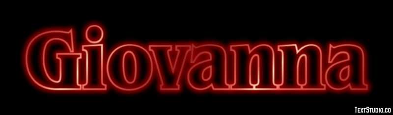 Giovanna Tekst Effect