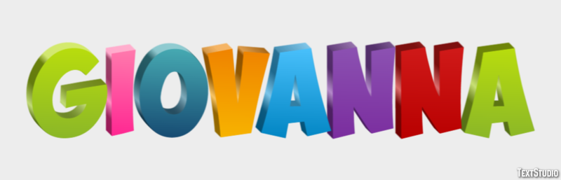 Giovanna Tekst Effect