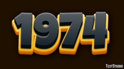 1974 Text Effect