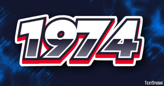 1974 Text Effect