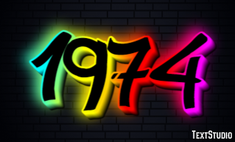 1974 Text Effect