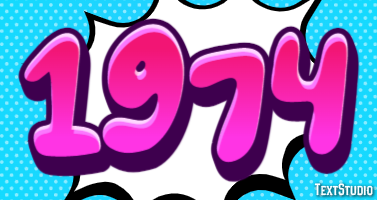 1974 Text Effect