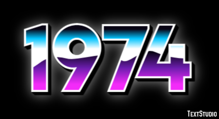1974 Text Effect