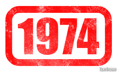 1974 Text Effect