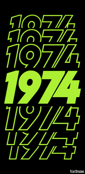 1974 Text Effect