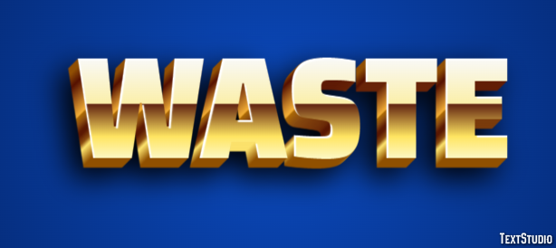Waste Texteffekt