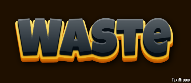 Waste Text Effect