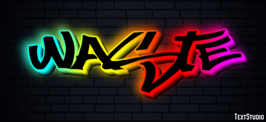 Waste Text Effect