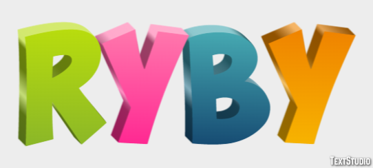 Ryby Text Effect