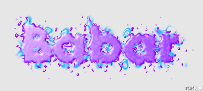 Babar Text effect
