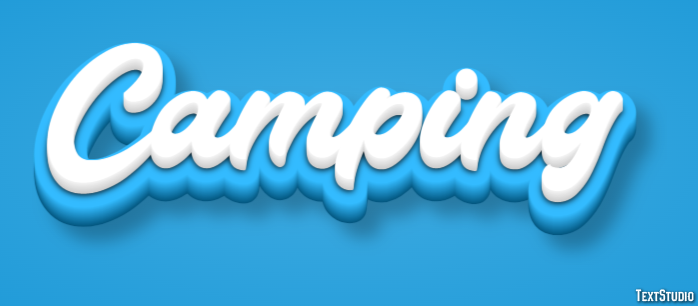 Camping Texteffekt