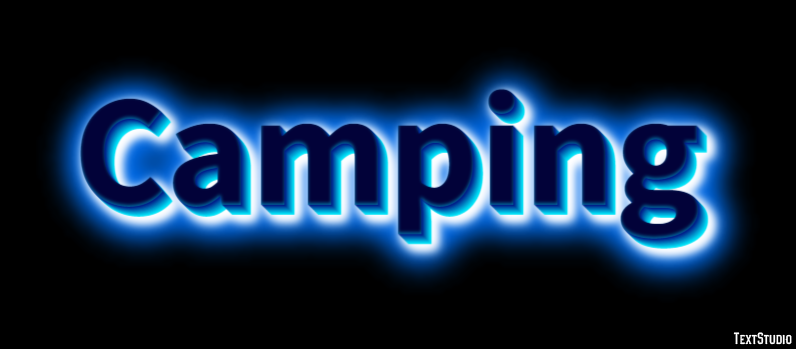 Camping Effetto testo