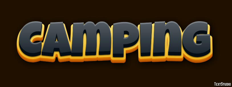 Camping Texteffekt