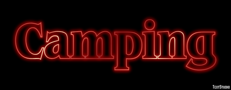 Camping Texteffekt