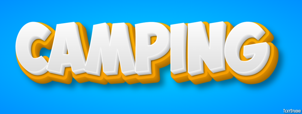 Camping Texteffekt