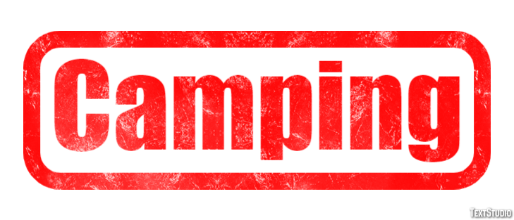 Camping Effetto testo