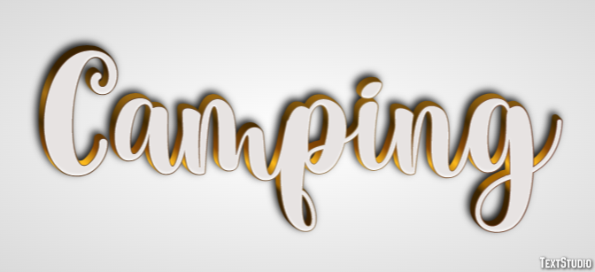 Camping Texteffekt