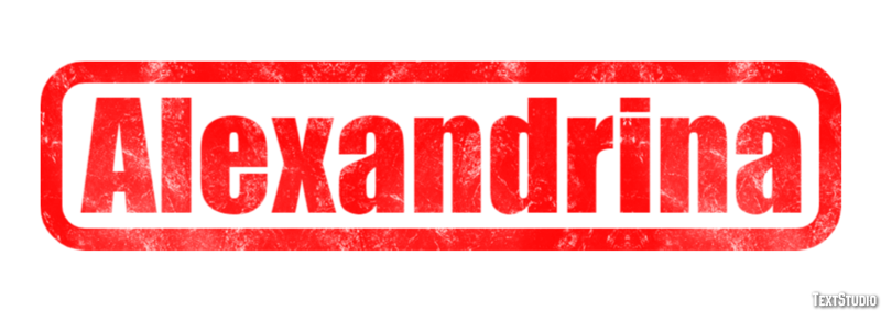 Alexandrina Effetto testo