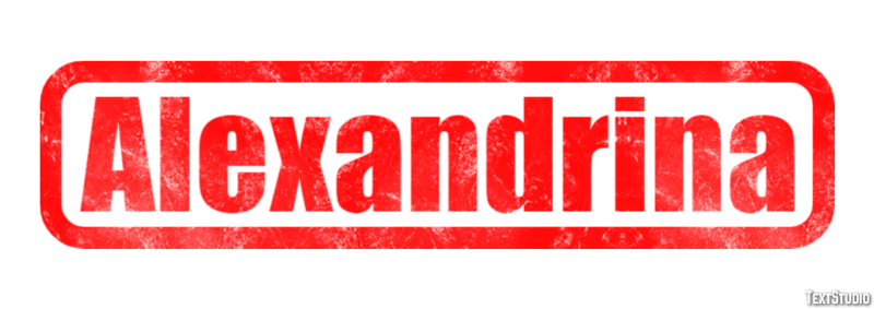 Alexandrina Efeito de texto