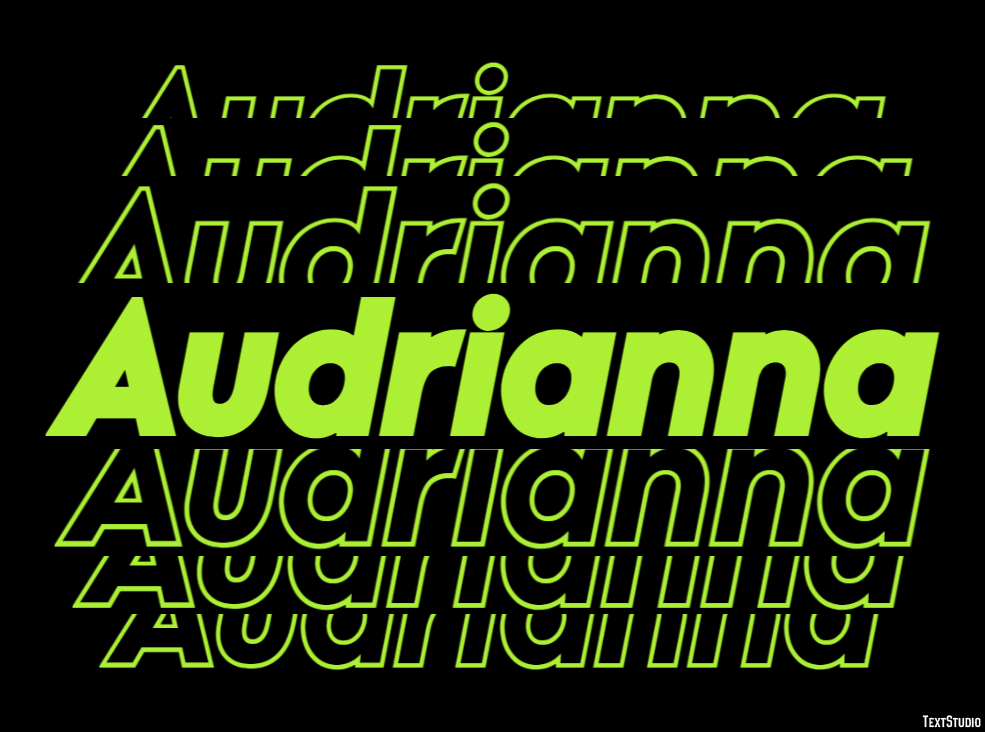 Audrianna Text Effect