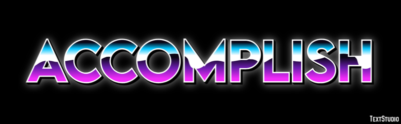 Accomplish Text Effect