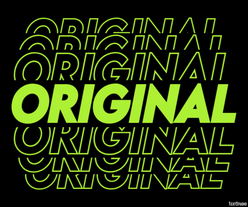 Original Efeito de texto