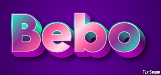 Bebo Efecto de Texto