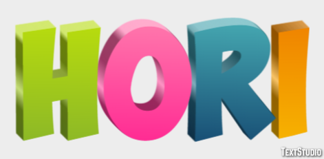Hori Text Effect