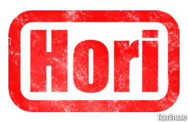 Hori Текстовый эффект
