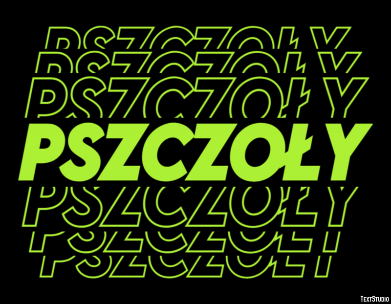 Pszczoły Texteffekt