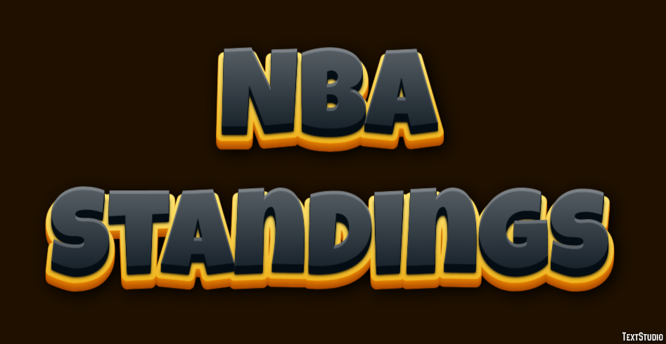 Nba Standings Efeito de texto