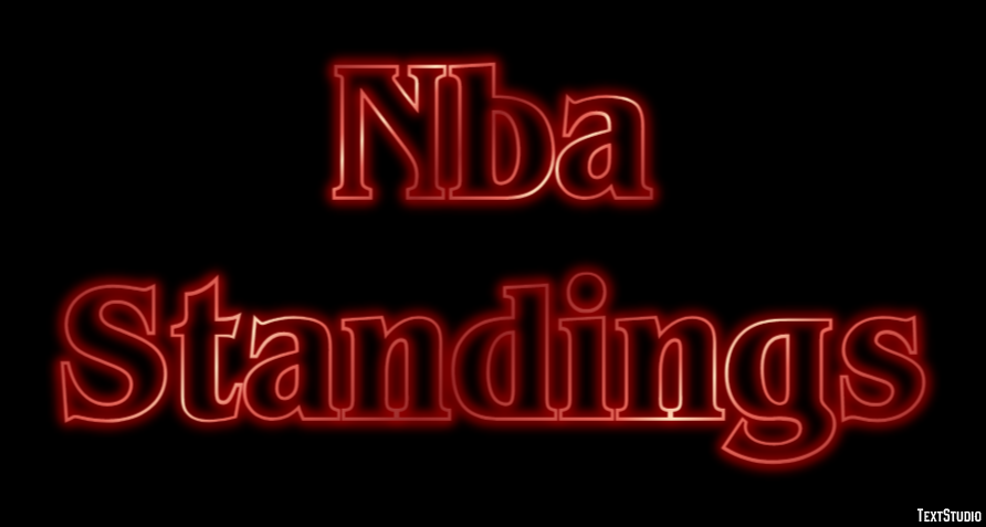 Nba Standings Efeito de texto