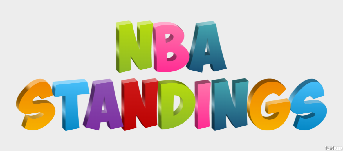 Nba Standings Efeito de texto