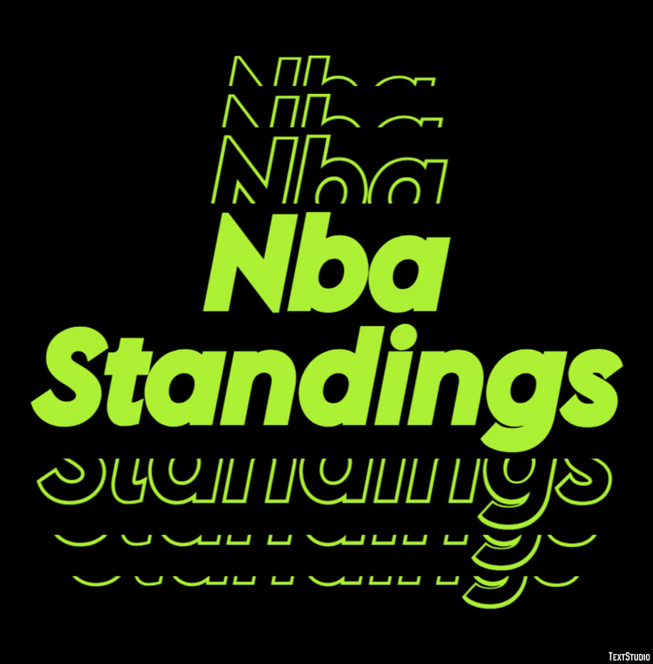 Nba Standings Efeito de texto