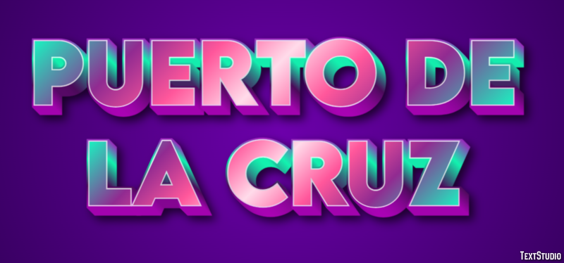 Puerto de la Cruz Effetto testo