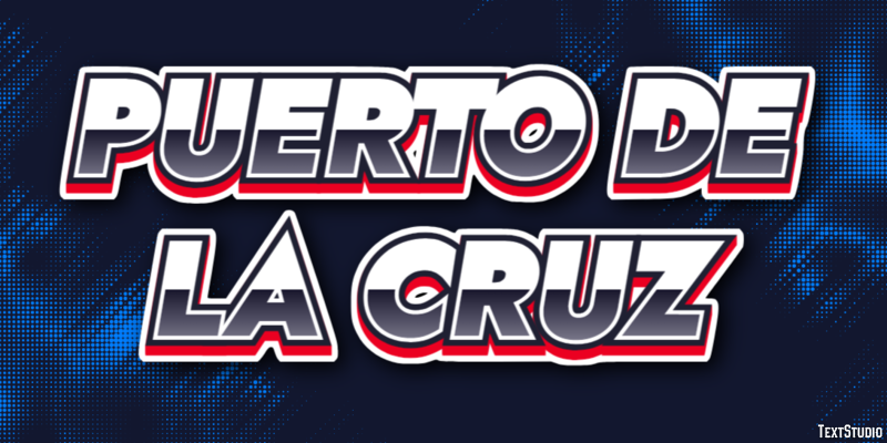 Puerto de la Cruz Effetto testo
