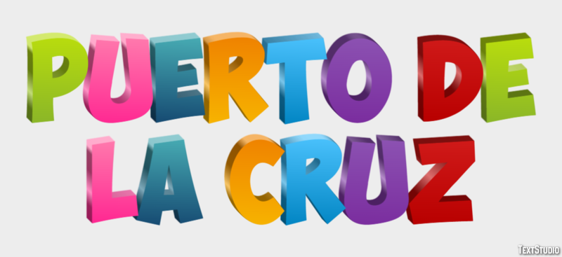 Puerto de la Cruz Effetto testo